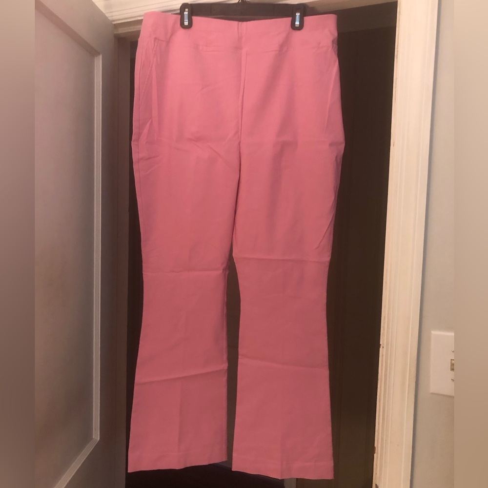 New York & Company Vibrant Pink Pull on Style Pants With Stretch